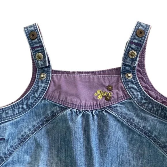 Mexx Colourblock Denim Lightweight Dress 6-9 Months - Picture 9 of 9